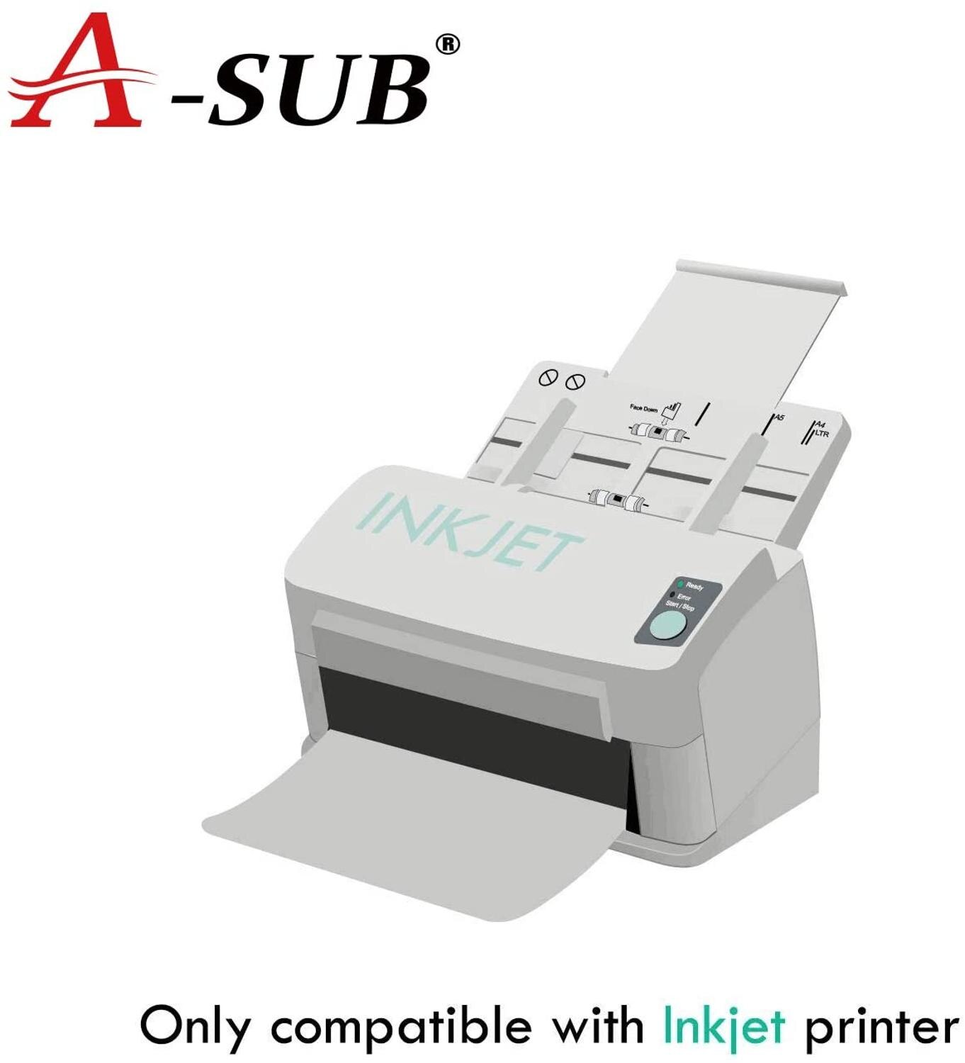 Inkjet T-Shirt Transfer Photo Paper for Dark Color Fabric Cotton Garment 10 sheets