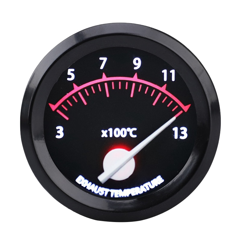 Indicador de temperatura de escape de coche, medidor de temperatura Universal de gases de escape, Ext, EGT con Sensor, 300-1300 Celsius, 12V, 52mm, 2 pulgadas: Default Title