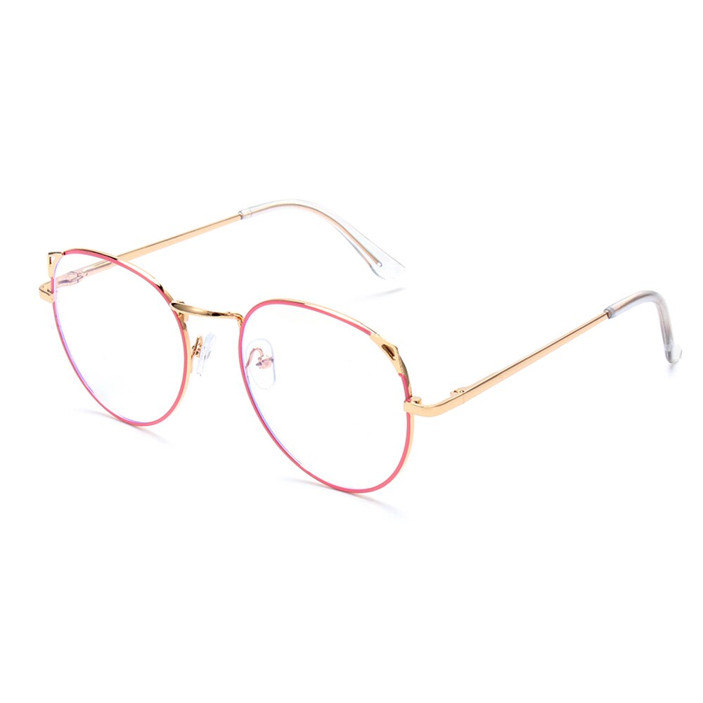 1 stk vintage metal runde briller kvinder mænd oversized briller stel optisk brille stel briller briller: Jp