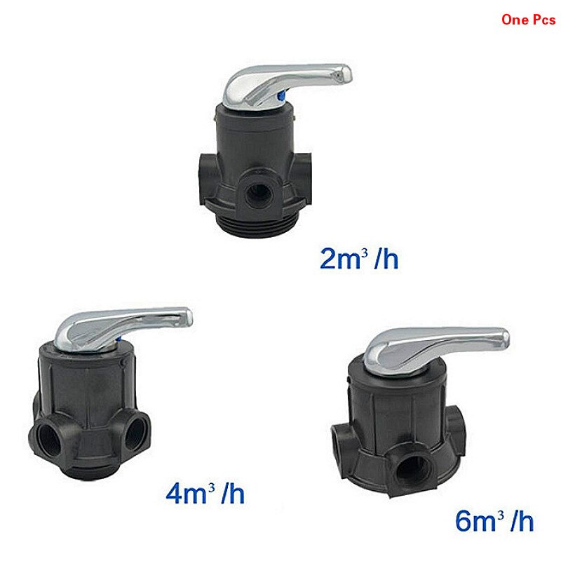 Válvula de lavado Manual para filtro de agua, dispositivo de enjuague y lavado de arena, válvula de Control multipuerto, flujo máximo de 2 toneladas, 4 toneladas, 6 toneladas