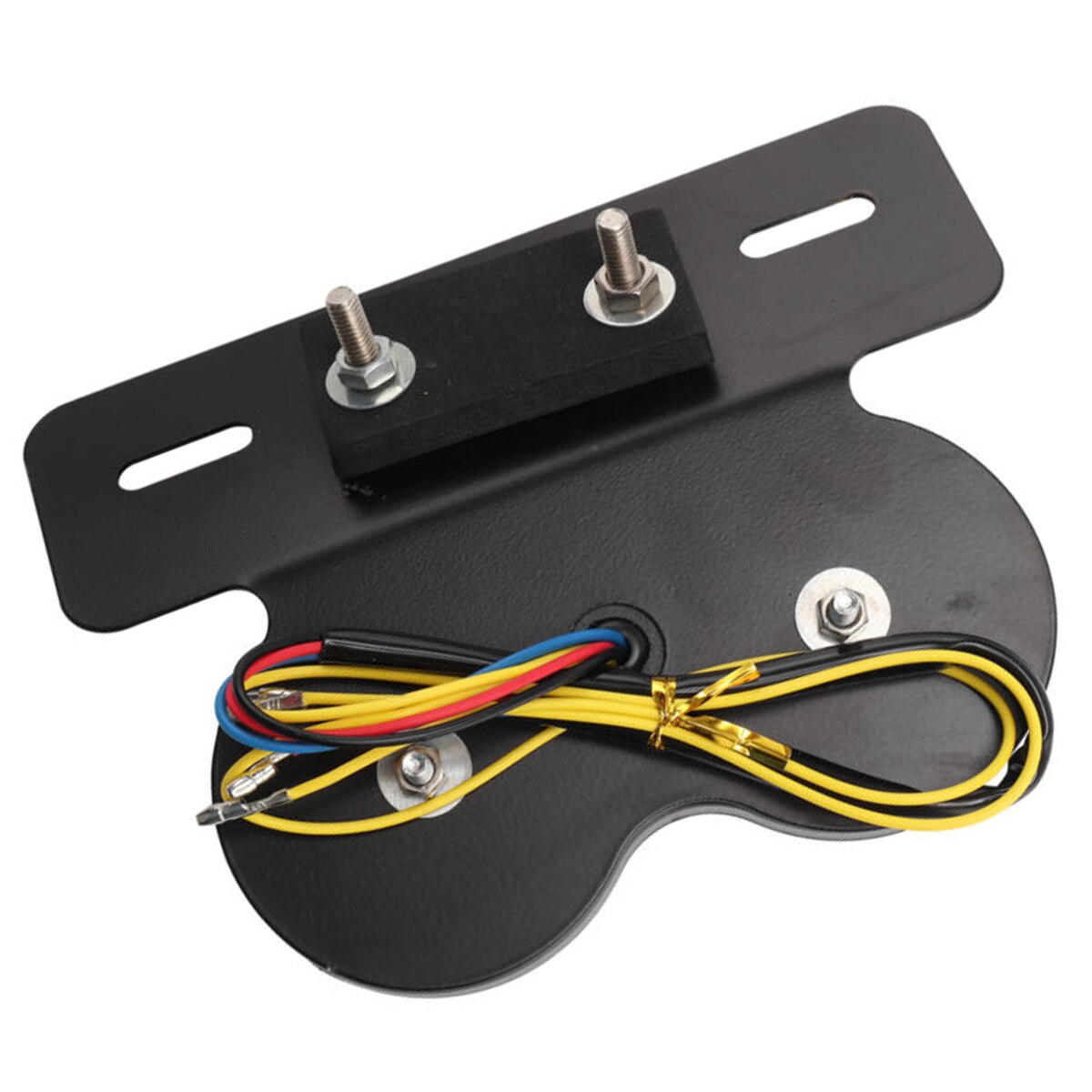 Luz trasera Universal para motocicleta, faro LED de 12V, resistente al agua, con indicador de giro de freno, a prueba de polvo, color negro