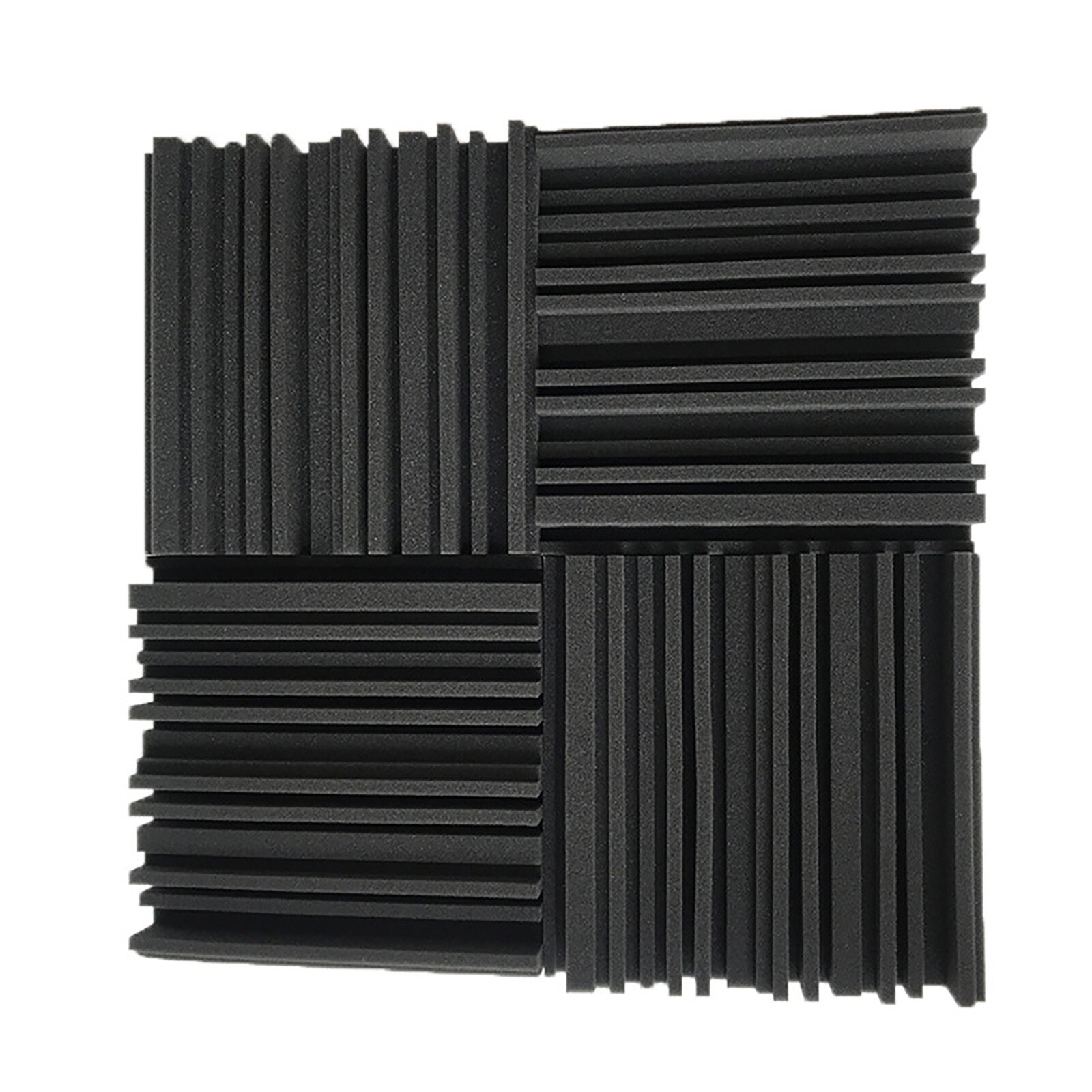 F# 12pc High Density Soundproofing Foam Ktv Soundproof Sponge Indoor Game Music Soundproof Sponge Sound-absorbing Foam