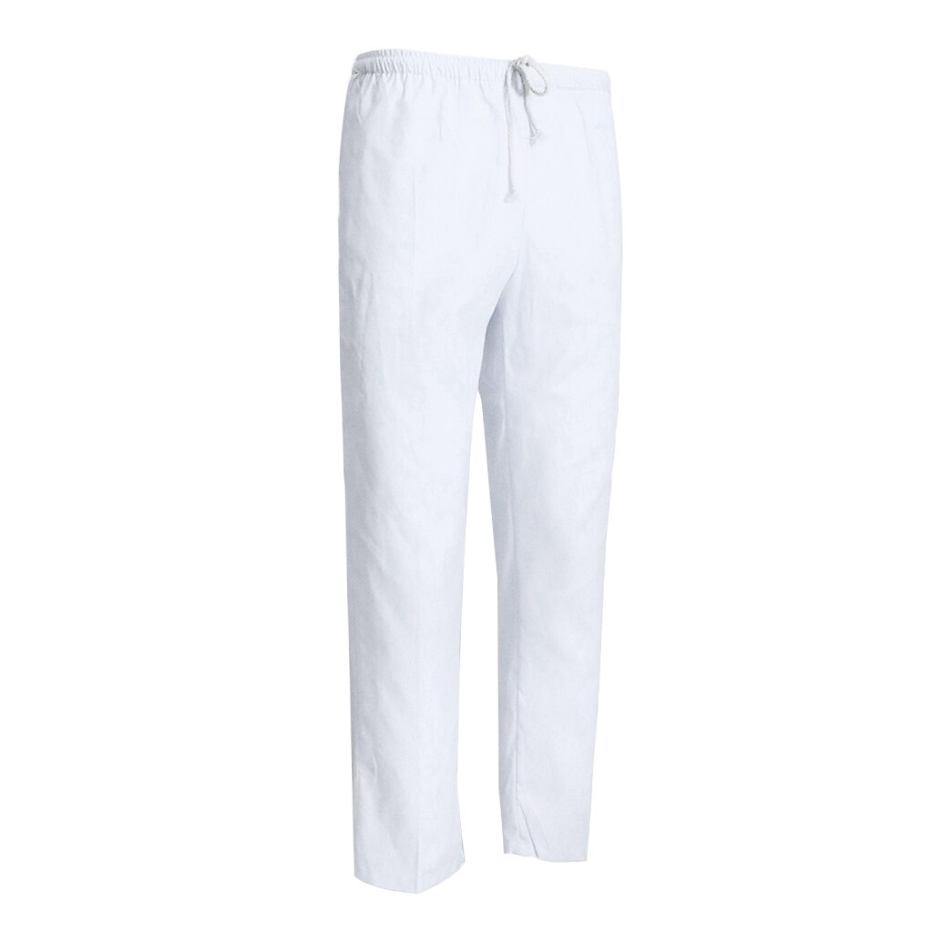 Unisex Work Wear Food Service Pants Chef Uniform Pants Trousers White