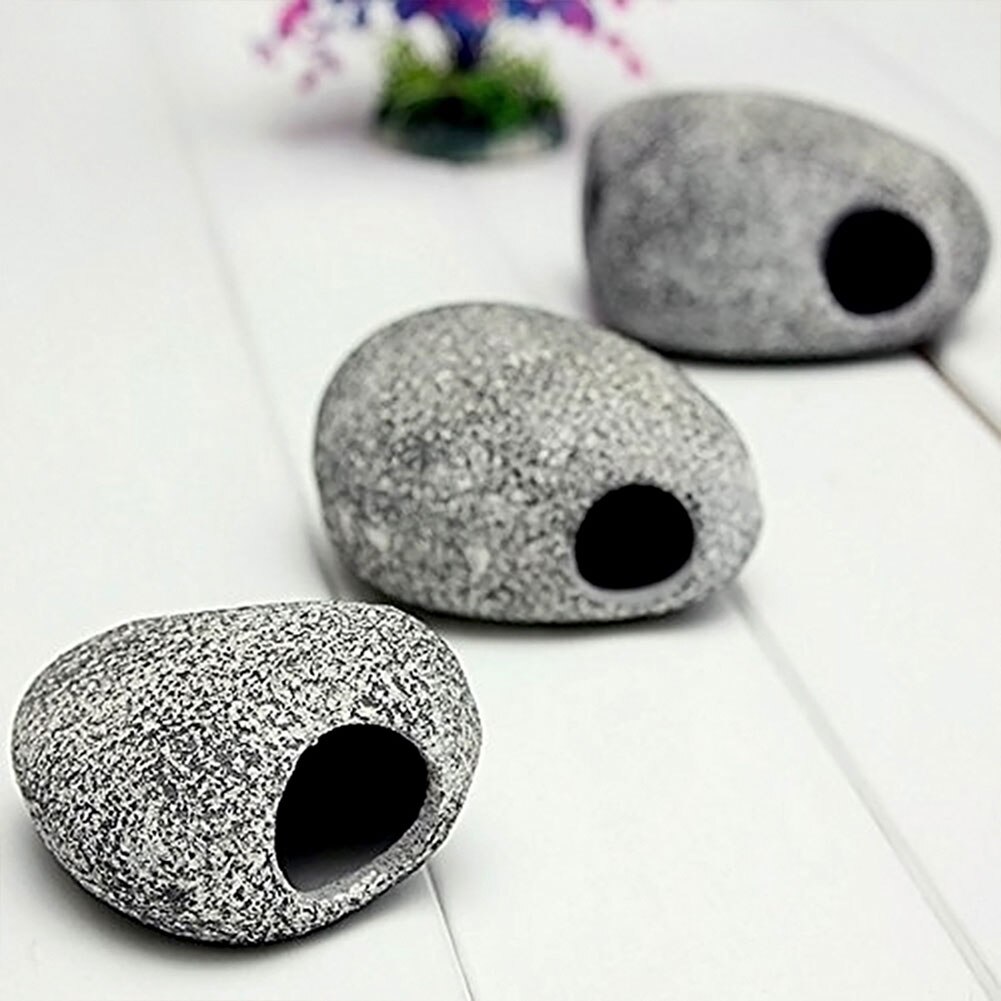 1Aquarium Cichlid Stone Auarium Cichlid Ornament Ceramic water mini decoration For fish supply water pool decor