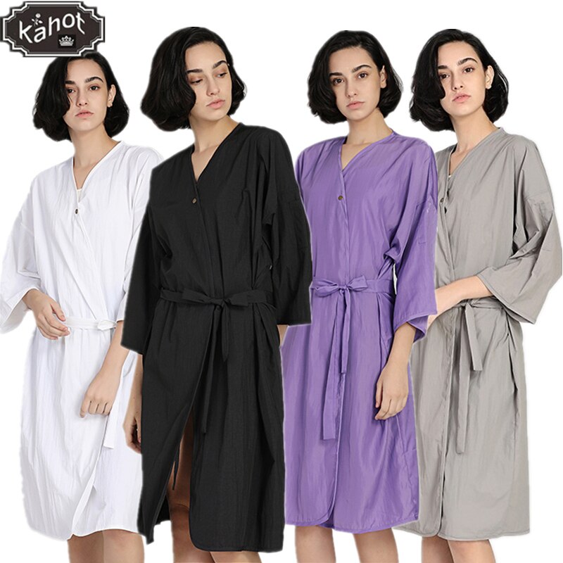 Salon Professionele Kappers Kimono Beauty Spa Gast Gewaad Kapper Winkel Client Kapsel Dyehair Gown Schort Werkkleding