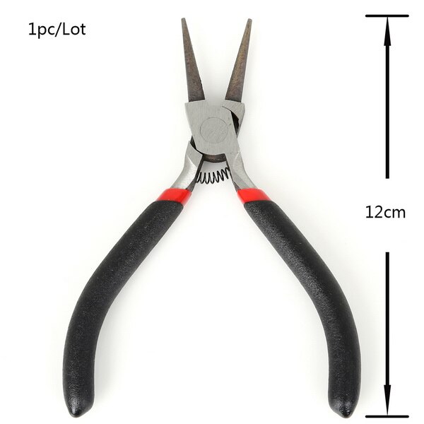 Handmade Beaded Curved Needle Tools Necessary Dedicated Round Nose Pliers Long Flaring Pliers Make Hole Tweezers Caliper: 04