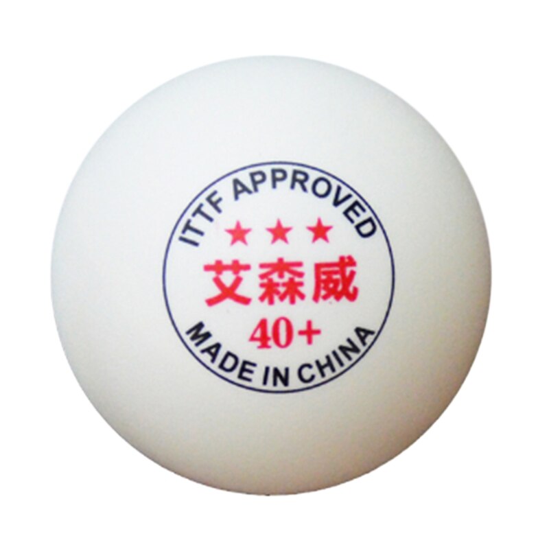 ASENVER Table Tennis Material Three-Star High Game Training Ball: White