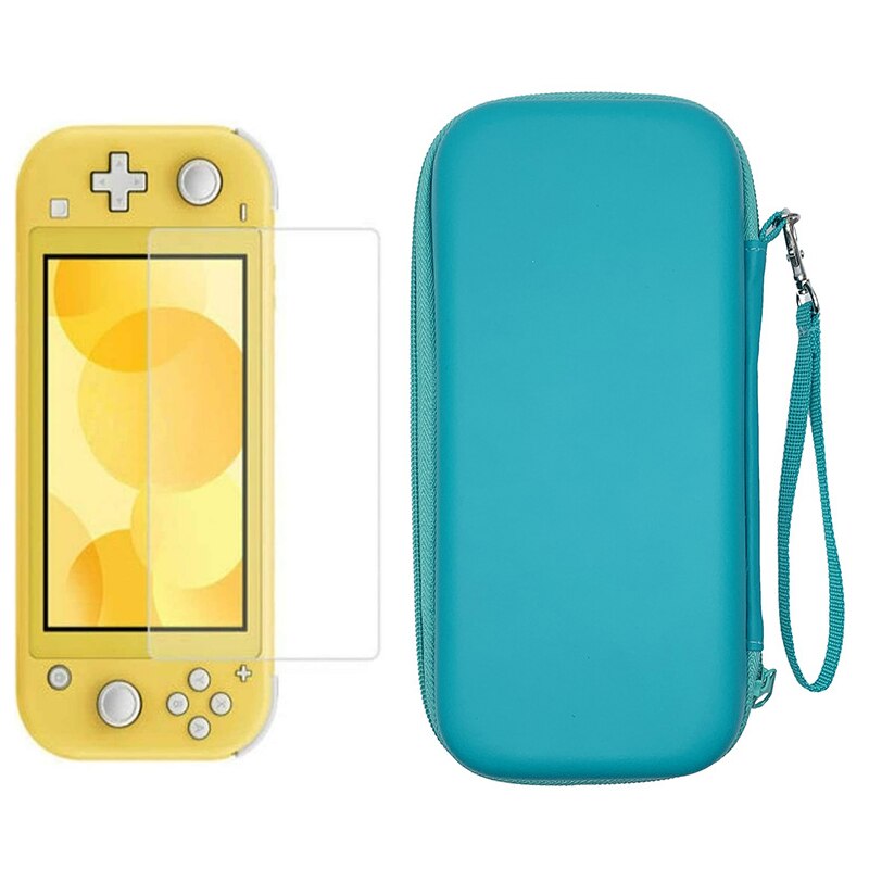 Pure Switch Lite Skin Cover Case Protective Storage Bag For Nintendo Switch Lite Mini Shell Pouch With Tempered Screen Film: Pure Green