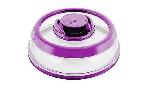 Instant vakuum food sealer mintiml cover køkken instant vacuum food sealer fresh cover køleskab tallerken cover køkkenværktøj: Lilla