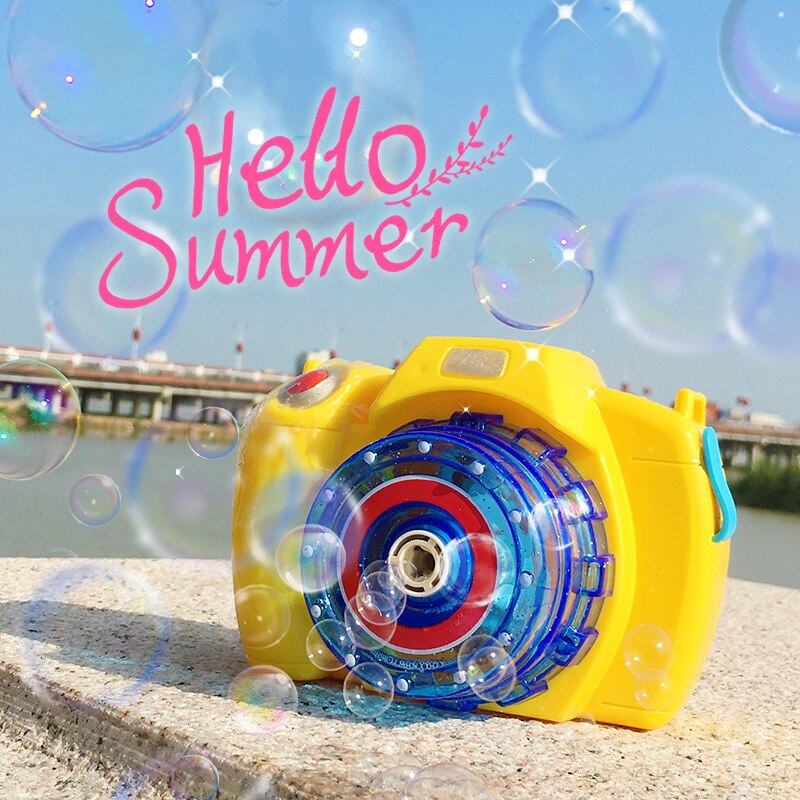 Muziek Elektrische Camera Bubble Blower Machine Outdoor Speelgoed Voor Kinderen Baby