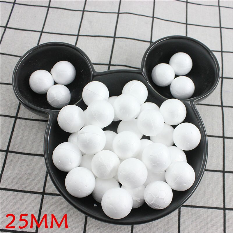 DIY Round Styrofoam Balls Christmas Ball White Modelling Polystyrene Foam Craft Balls Christmas Decorations Wedding Party: 25mm50pcs