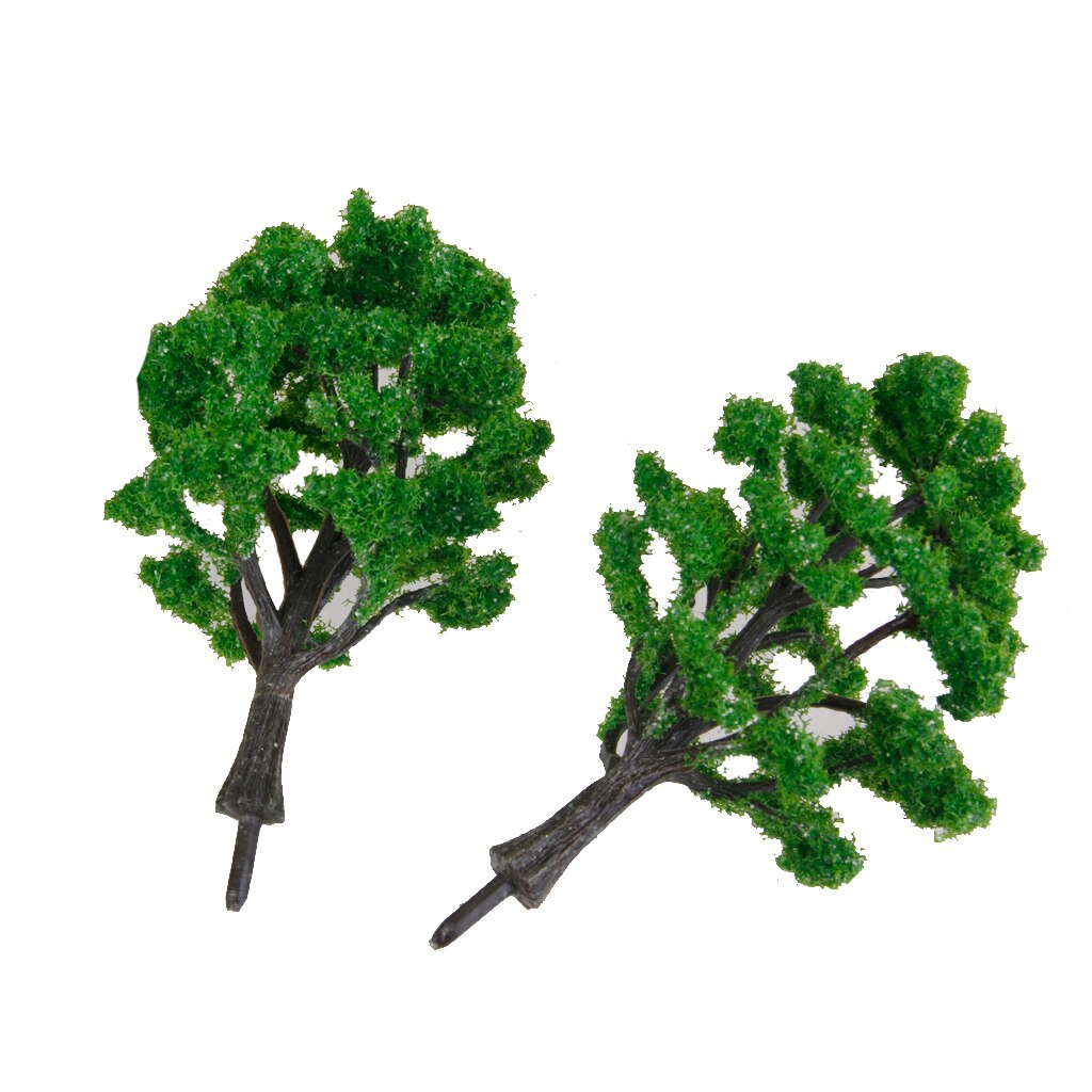 10 Green Model Tree Train Architecture Forest Scene Layout 1:100-1:150 HO N