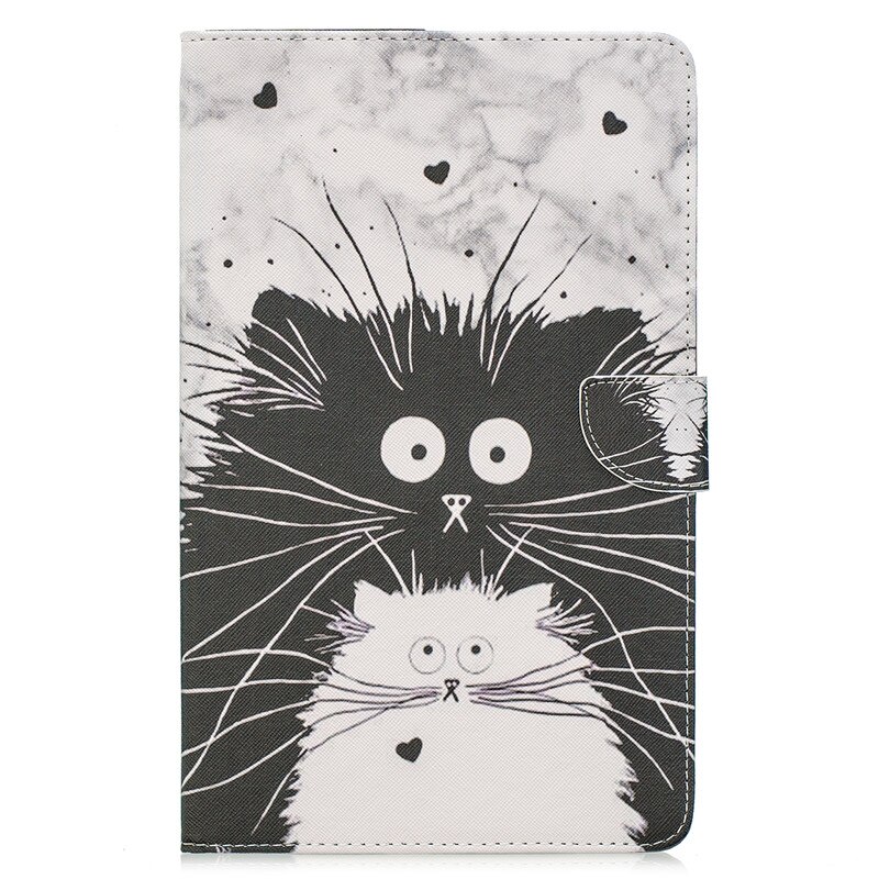 Per Il caso di Samsung Galaxy Tab 8.0 2019 SM-T290 T295 Simpatico Gatto Unicorno Cucciolo Farfalla Tablet Cover Per Galaxy Tab UN 8.0 2019 Caso: Black Cat