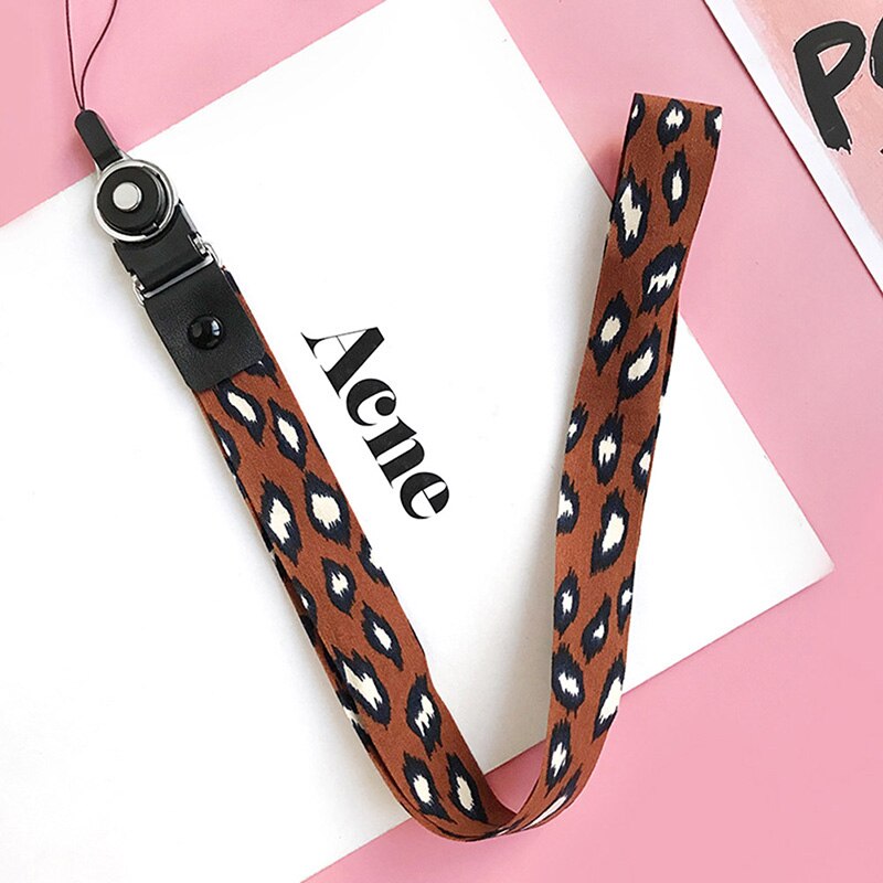 Leopard Print Lanyards for Keys ID Card Mobile Phone Straps Universal Neck Straps For USB Hang Rope Lanyards: H04