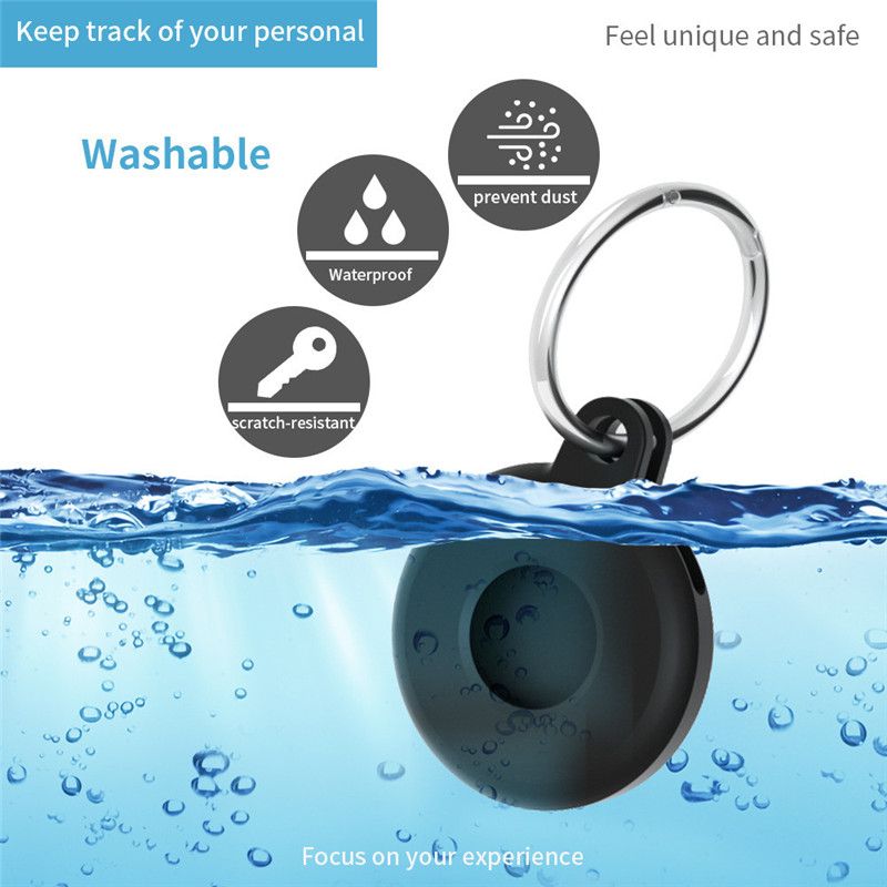 For Apple Airtags Case Silicone Protective Skin Cover Keychain Keychain Cover for Shockproof Case Shell Apple AirTag Accessories