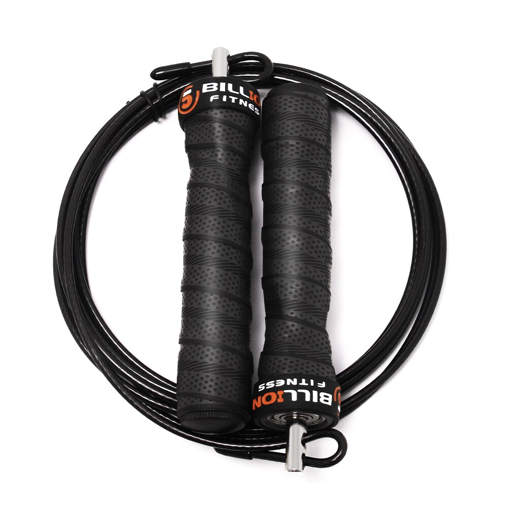 Vitesse réglable corde à sauter entraînement de force corde à sauter poignée antidérapante cordes à sauter gymnase meilleur pour la boxe MMA entraînement: BLACK