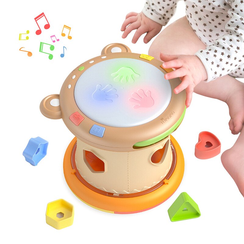 Baby Muziek Speelgoed Hand Drums Kinderen Muziekinstrumenten Pat Drum Baby Speelgoed 6-12 Maanden Educatief Speelgoed Kinderen Kids noise Maken: 02