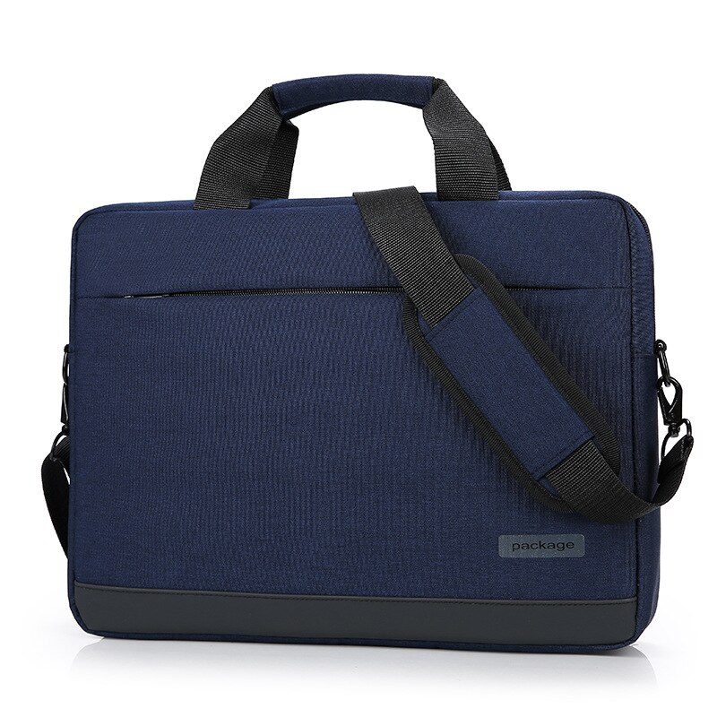 Männlich Computer Laptop Handtasche Aktentasche Schulter Umhängetasche für Studenten Schule Ipad Notebook Tasche Dokument Sortierung Tasche: Blau