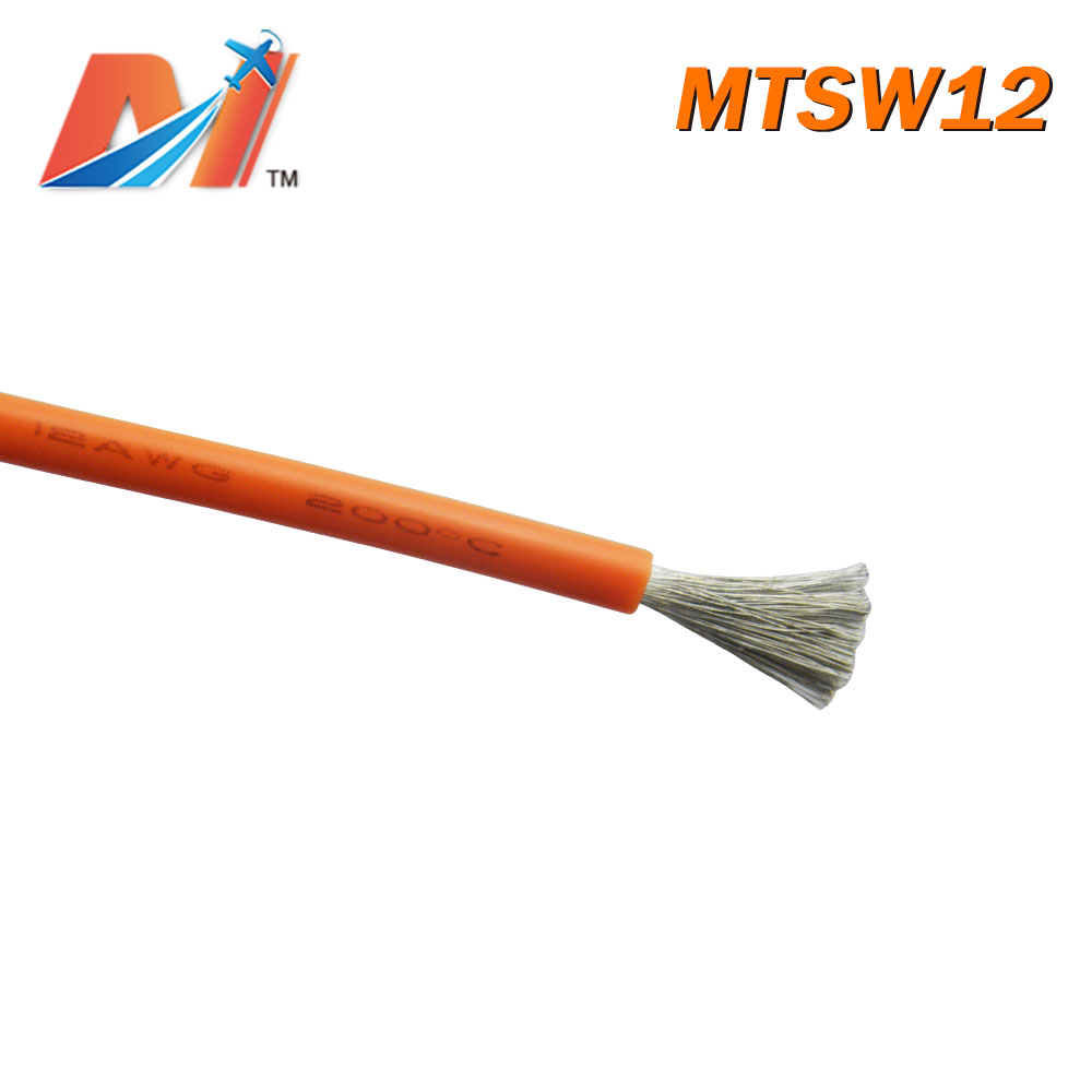 Maytech Clearance (1meter) power silicon wire AWG12 ORANGE COLOR