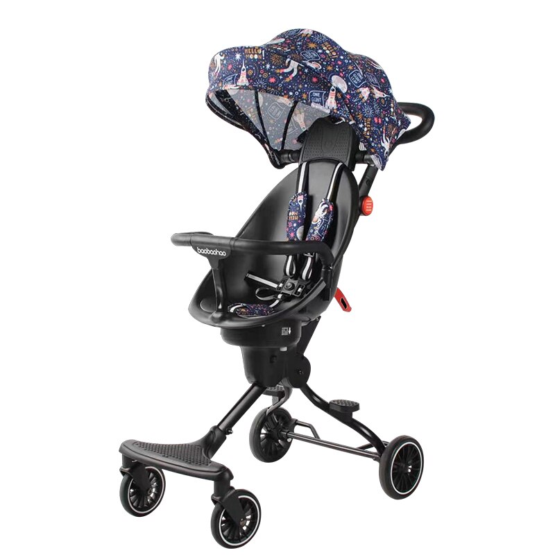 Kinderwagen Trolley Auto Trolley Opvouwbare Kinderwagen Buggy Lichtgewicht Kinderwagen Wandelwagen: blue