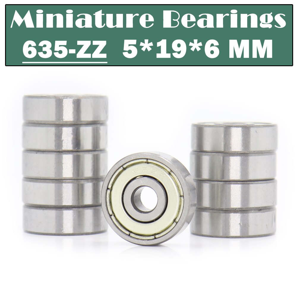 635ZZ Bearing 5*19*6 mm ( 10 PCS ) R1950ZZ 635Z Miniature 635 ZZ Ball Bearings