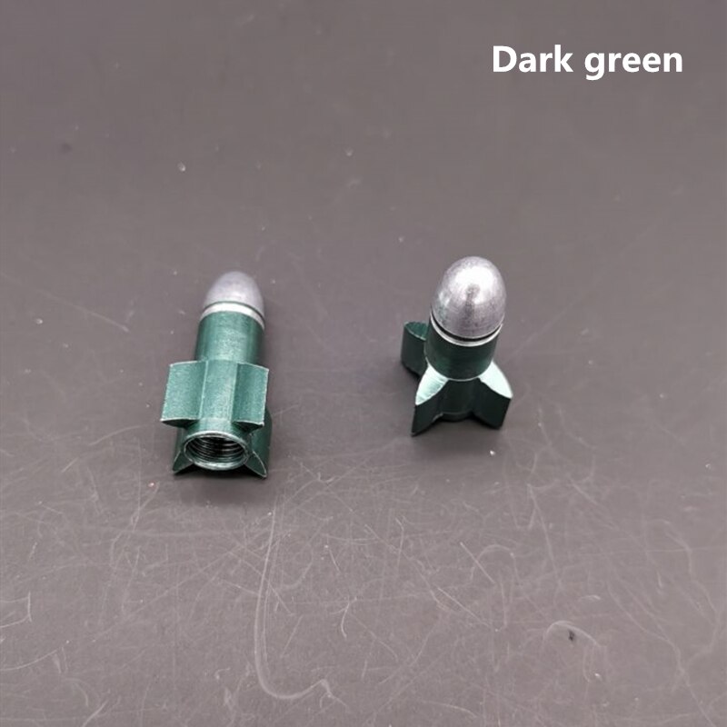 Fouriers Bike Valve Cap MTB Road Tyre Stem Air Valve Caps America Valve Cap Aluminium Bicycle Pressure Valve Caps Dust Covers: dark green