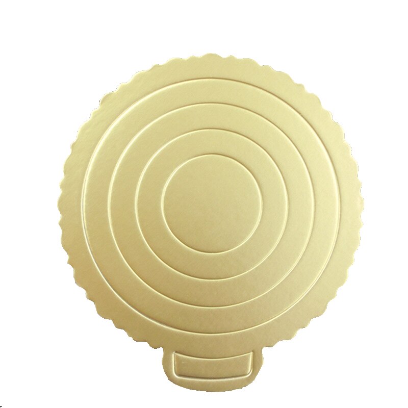 10 tommer diameter guld kageplader 5 stk karton flosset kage cirkelbund bevægelige tallerken pladespillere bageværktøj