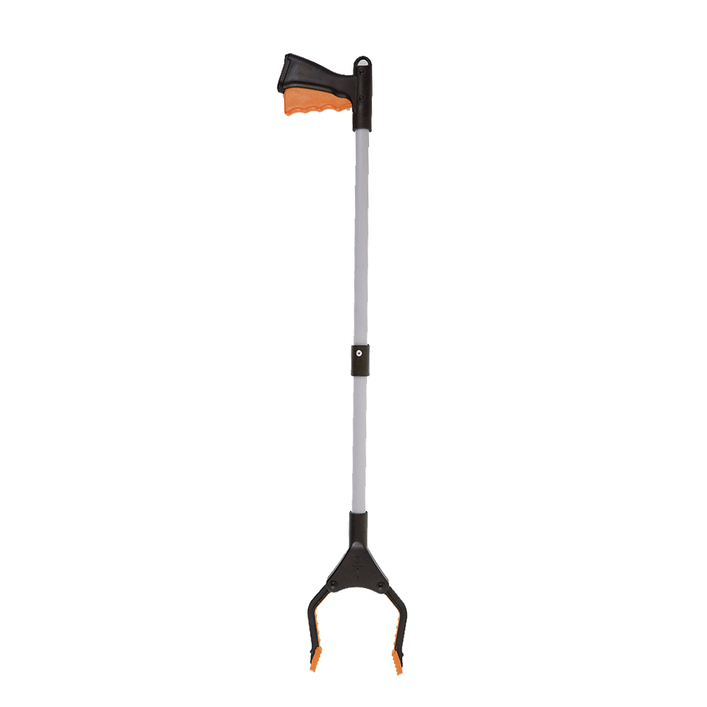 Foldable Litter Reachers Pickers Pick Up Tools Gripper Extender Grabber Picker Collapsible Garbage Pick Up Tool Grabbers: Orange
