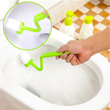 Toilet Cleaning Brush Toilet Brush Scrubber Curved Clean Side Bending Handle Corner Brush toilet brush