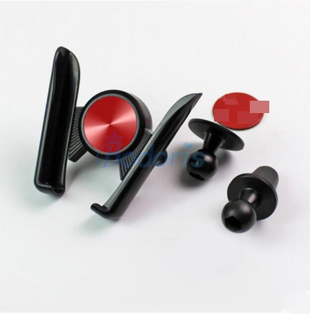 Para Toyota Land Cruiser Prado FJ FJ150 FJ120 J100 de teléfono móvil GPS soporte en montaje de ventilación de aire accesorios de Interior de coche: Rojo
