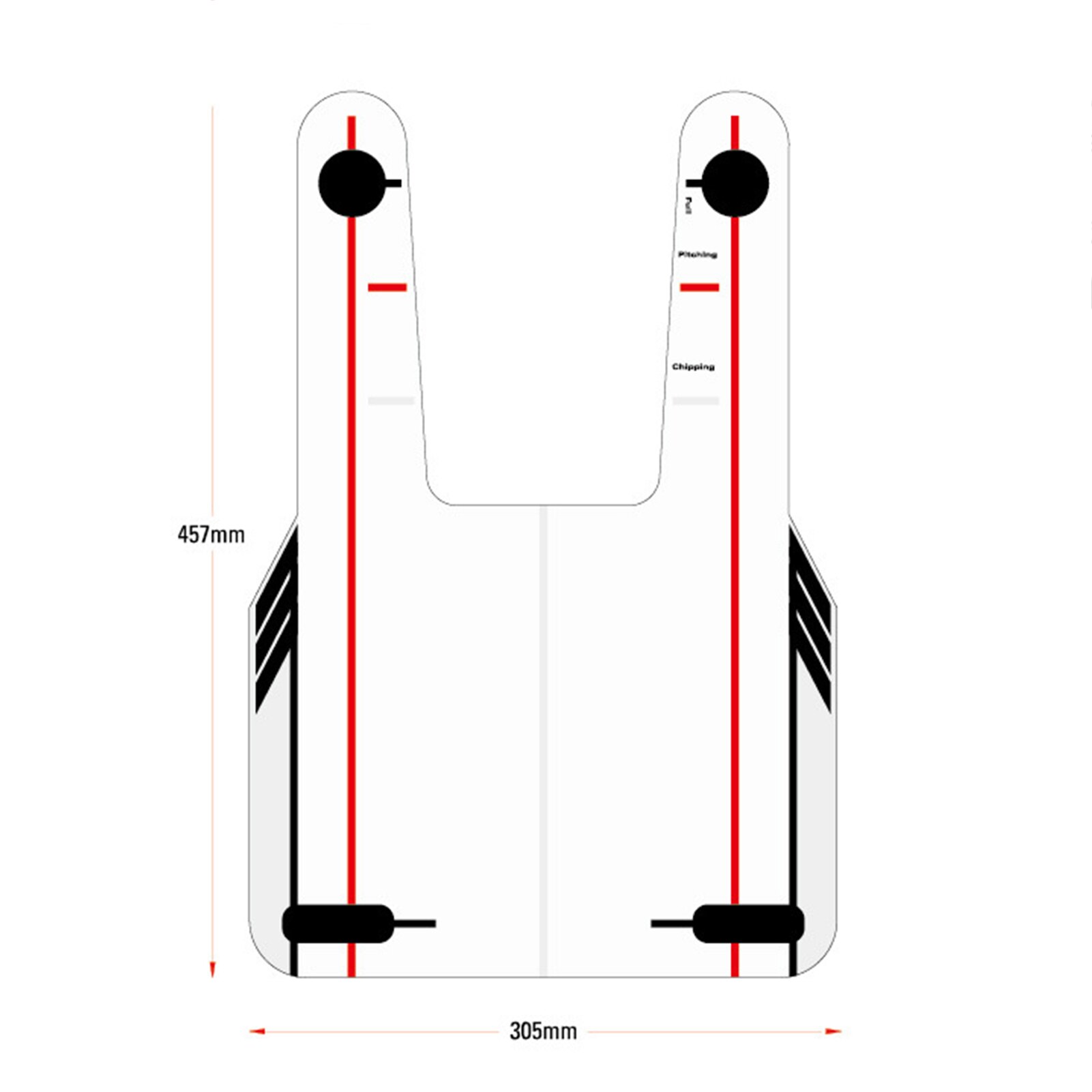 Golf Alignment Aid Swing Training Speed Trap Unbreakable Practice Base with Bag
