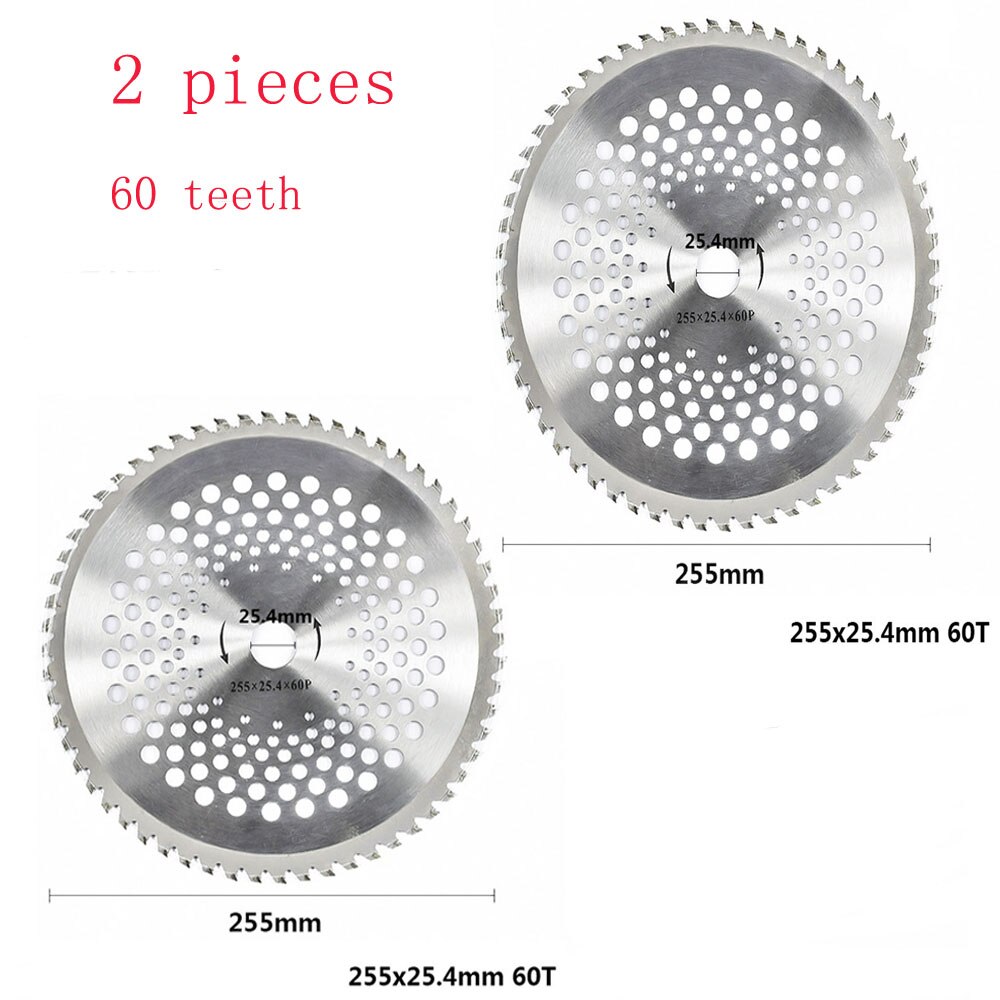 40/60/80/100 Teeth Alloy Saw Blade Part of Lawn Mower Blade Weeder Brush Cutter Suitable for Cutting Wood Weeds Shrubs: Specification 6