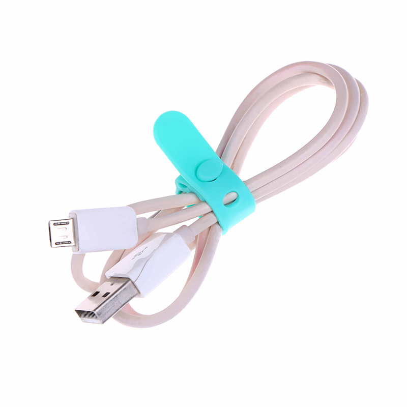4 st silikon kabel arrangör kontor stationära skrivbordsuppsättning tillbehör levererar usb data wrap sladdlindare tråd skyddshållare