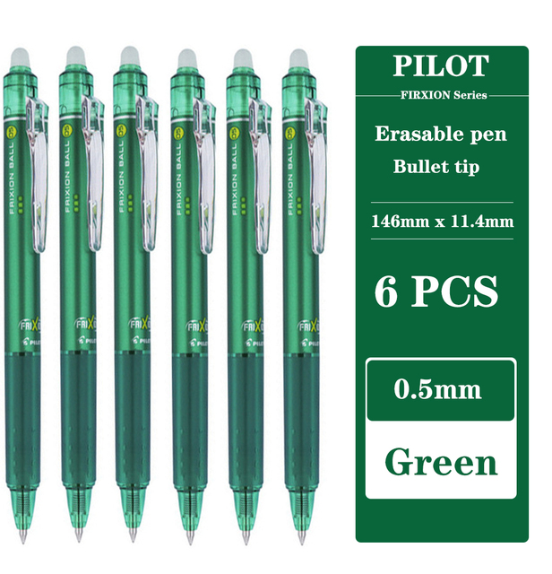 Pilot Frixion-Juego de bolígrafos de Gel borrables, repuesto Original reemplazable de 0,5/0,7mm, papelería japonesa, suministros de escritura para oficina y escuela: White Pearl