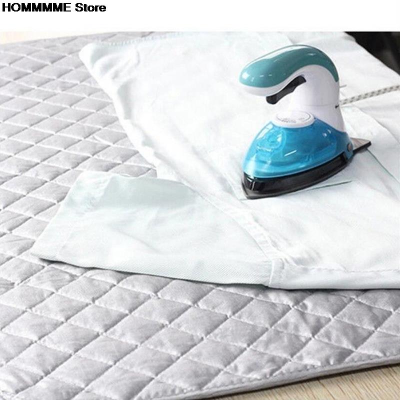 Strygemåtte vaskeunderlag vaskemaskine tørretumbler dækbræt varmebestandigt tæppe mesh presse tøj beskytter beskytter 48*85cm / 60*55cm