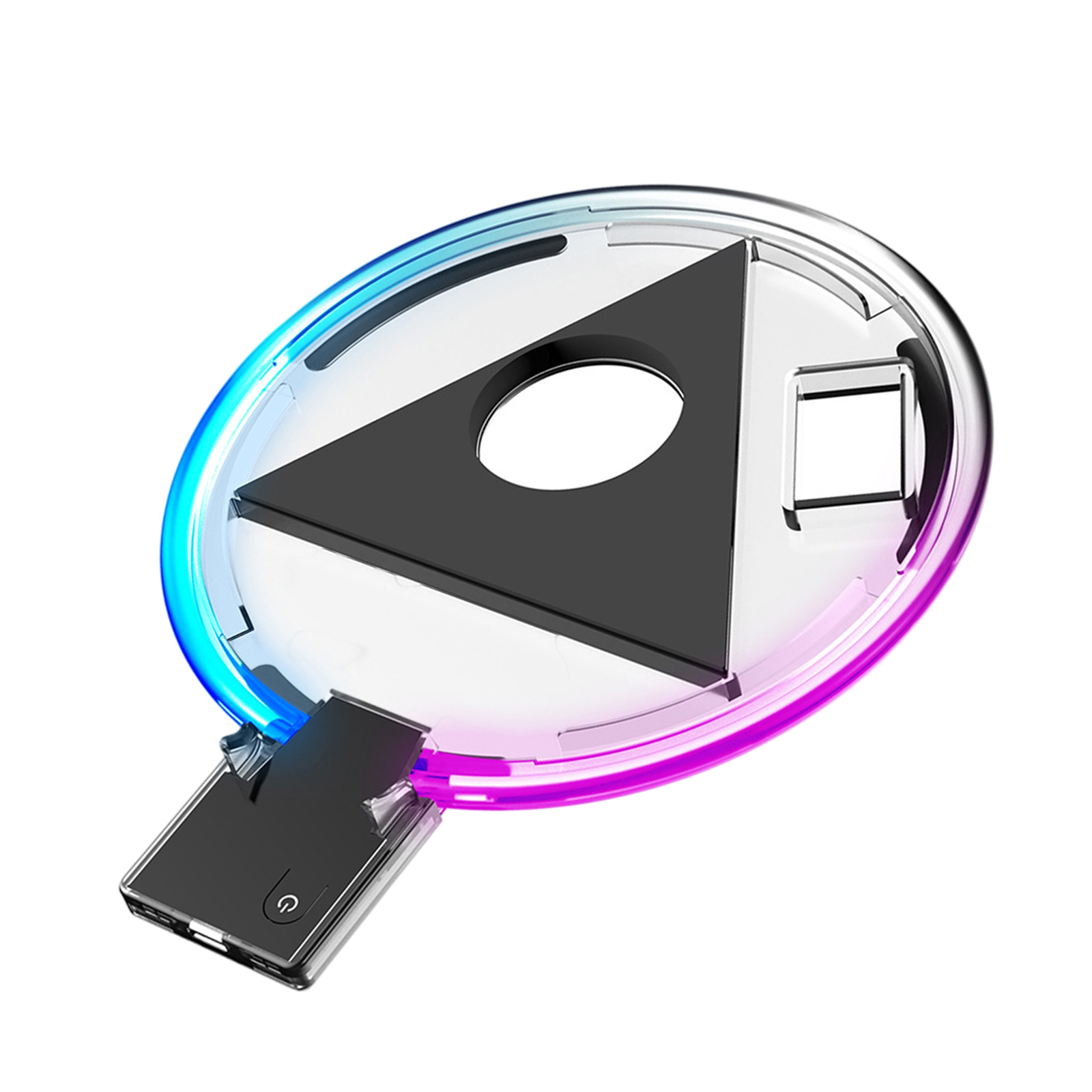 Base luminosa colorida PS5 LED RGB, alta eficiencia, gradiente frío, SIN controlador, fácil de montar y usar, Base de carga de bajo ruido