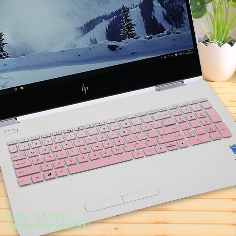 15 inch Laptop Keyboard Cover Protector voor HP Pavilion Power Gaming Laptop 15 t 15-cx0001la 15-cx0095tx 15-cx0101tx 15-cx0102tx: fadepink