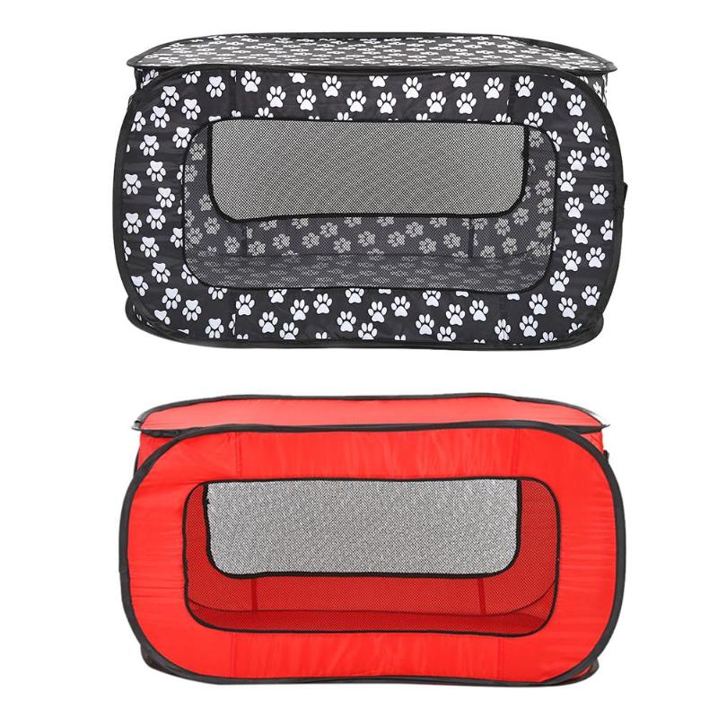 Portable Outdoor Kennels Folding Rectangular Pet Tent Houses For Small Large Dog House Outdoor Removable Mesh Dog Cat Tent