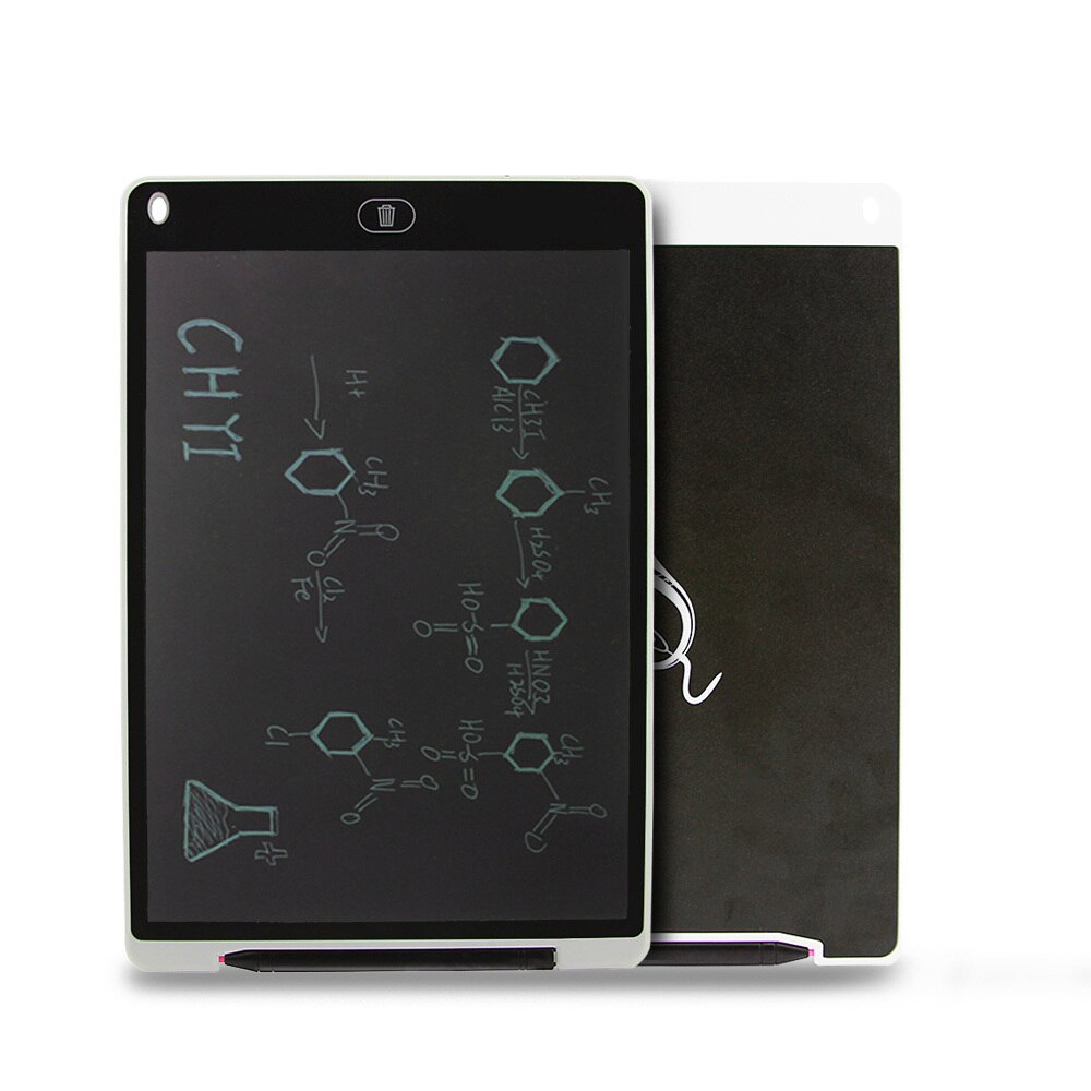 CHUYI 12 Inch LCD Writing Tablet Digital Handwriting Pad Electronic Drawing Tablet Bulletin Memo Board Kids Mini Art Notepads: white