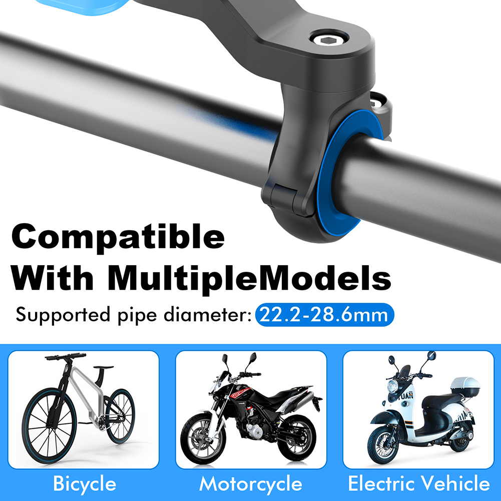 Quad Lock Motorcycle Bicycle Handlebar Navigation Support Shockproof Phone Bracket Vibration Damper Motorcycle Bike Phone Holder