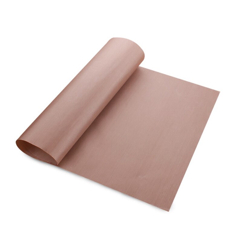 Herbruikbare Bakken Mat Hittebestendig Vel Gebak Bakken Oliepapier Hittebestendig Pad Non-stick Mat Bakken Mat gereedschap: Khaki 30x40cm