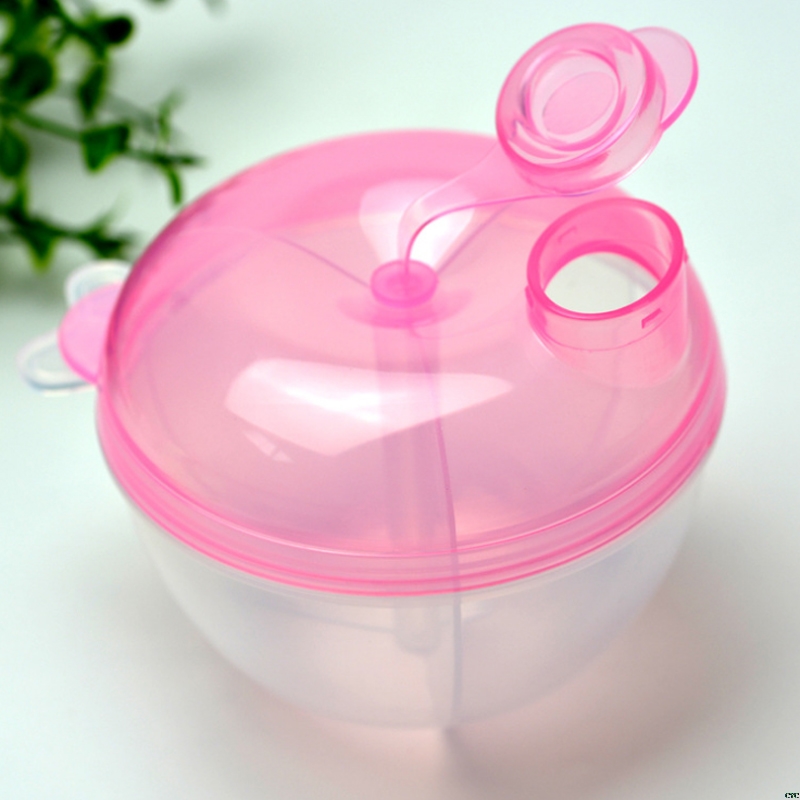 1pc bærbar baby spædbarn mælkepulver formel dispenser container opbevaringsboks: Lyserød