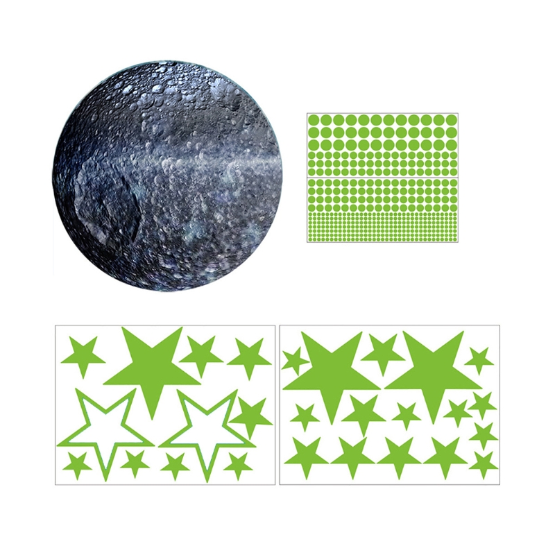 Gloeiende Stickers In Het Donker, Sterren En Maan Muurstickers XX9E