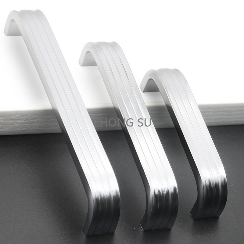2pcs Length 96 128 160 192 224mm 305/306-Type Cabinet Handle Kitchen Handle Drawer Knob Aluminum Alloy Wardrobe Door Handles