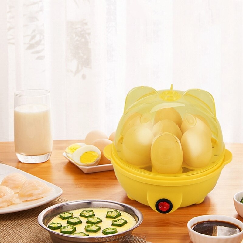 Automatic Egg Boiler 7 Egg Boiler Automatic Shut-Off Egg Cooker Plastic + Stainless Steel Single Layer M22 21