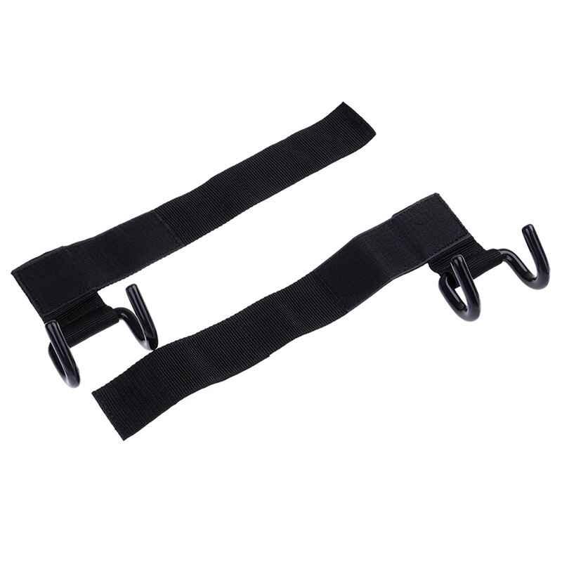 Correas ajustables de gancho de acero fuerte para levantamiento de pesas, entrenamiento de fuerza, gimnasio, Fitness, muñequera negra, correas de elevación