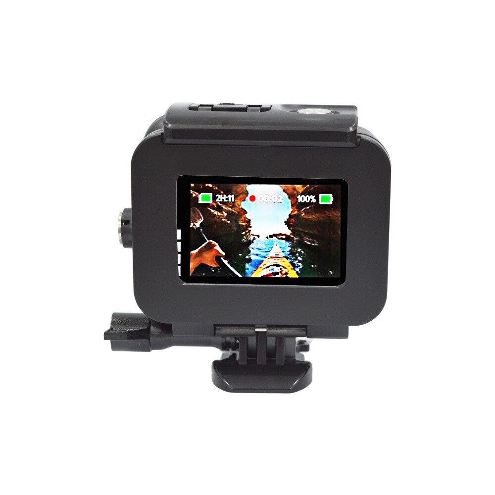 Per Gopro 8 Custodia Impermeabile Caso di Immersione Subacquea Calotta di protezione Borsette Subacquea Scatola Nera Per Go Pro Eroe 8 Nero Nuovo accessori