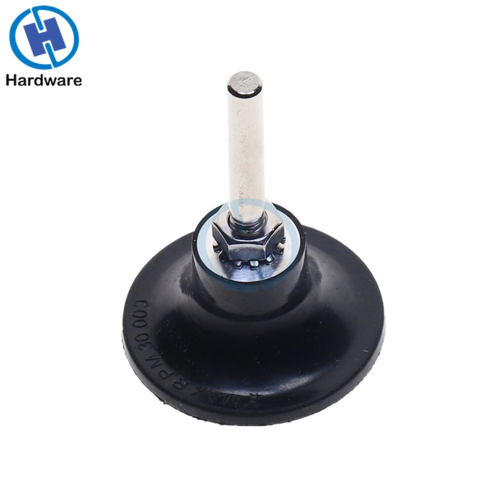 Rubber 2" & 3" Roloc Roll & Lock Rotary Sanding Disc Pad Holder Black with 2pcs 1/4" Shank Grinding Abrasive Tools