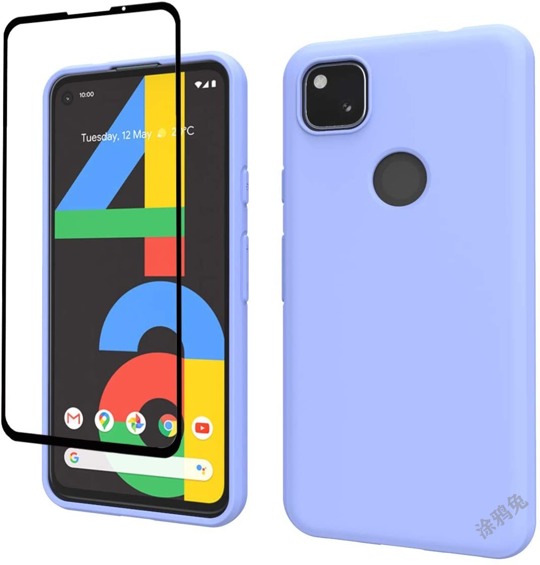 Voor Google Pixel 4a 5G Case Vloeibare Siliconen Slim Soft Anti-Kras Microfiber Voering Full-Body Beschermende telefoon Case 5 Xl 5a