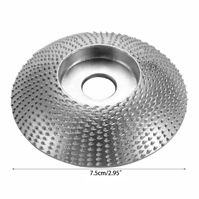 Wood Grinding Wheel Angle Grinder Disc Wood Carving Sanding Abrasive Tool 7.5mm Q9QD